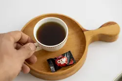 اردو خوری راکتی ( پیش دستی ) چوبی گردوچ مدل گرد