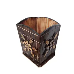 سطل زباله چوبی مدل نماشون