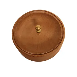 قندان چوبی گردوچ مدل گرد