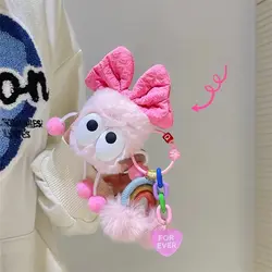 کاور ایرپاد پاپیون صورتی پشمی با آویز