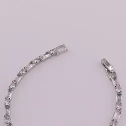 دستبند طرح جواهر تنیسی نقطه خط