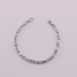 دستبند طرح جواهر تنیسی نقطه خط