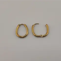 گوشواره استیل مینیمال شیک بیضی | اکسسوری گلامور