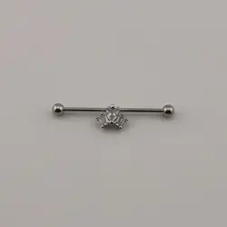 پیرسینگ گوش محوری نگین تنیسی | اکسسوری گلامور