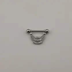 پیرسینگ نیپل آویزدار هلالی | اکسسوری گلامور