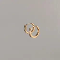 گوشواره استیل گرد نگین دار | اکسسوری گلامور