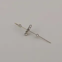 خرید گوشواره کراس نگین دار استیل | اکسسوری گلامور