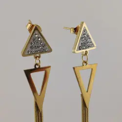 گوشواره مثلثی آویزدار | اکسسوری گلامور