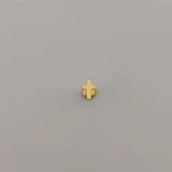 پیرسینگ گوش طرح صلیب طلایی پشت تخت | اکسسوری گلامور