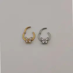 پیرسینگ سپتوم و گوش حلقه ای طرح پروانه | اکسسوری گلامور