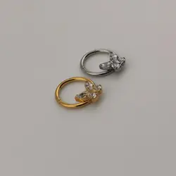 پیرسینگ سپتوم و گوش حلقه ای طرح پروانه | اکسسوری گلامور