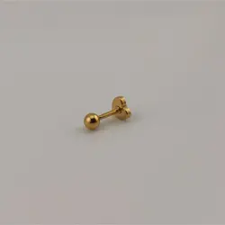 پیرسینگ گوش طلایی قلب داخل مشکی | اکسسوری گلامور