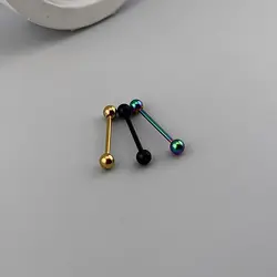 پیرسینگ زبان طلایی ساده | اکسسوری گلامور