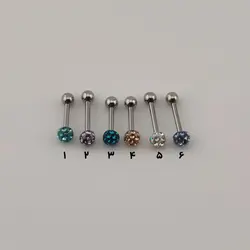 پیرسینگ گوش زنانه زرینی 6 رنگ | اکسسوری گلامور