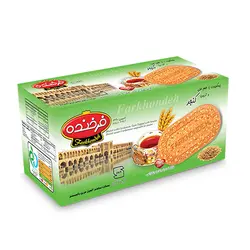 بیسکویت فرخنده با طعم هل و تزئین کنجد