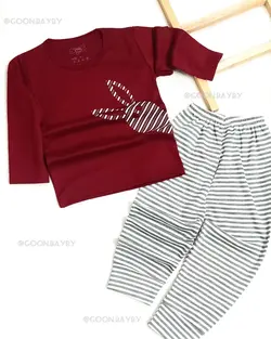 بلوز شلوار خرگوش زرشکی