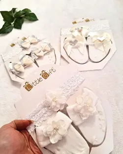 ست هد بندوجوراب گل گلی