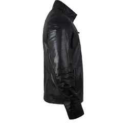 کاپشن چرم مردانه کد gcm-1008