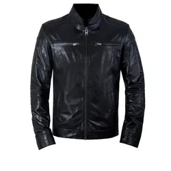 کاپشن چرم مردانه کد gcm-1008