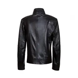 کاپشن چرم طبیعی مردانه کد 1007