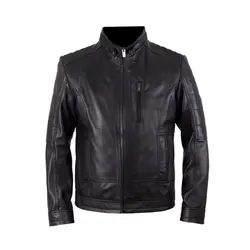 کاپشن چرم طبیعی مردانه کد 1007