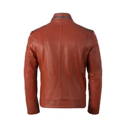 کاپشن چرم طبیعی مردانه کد 1007