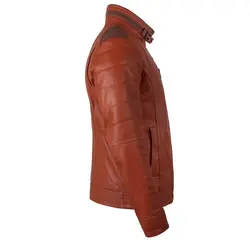 کاپشن چرم طبیعی مردانه کد 1007