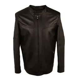 کاپشن چرم طبیعی مردانه کد 1004