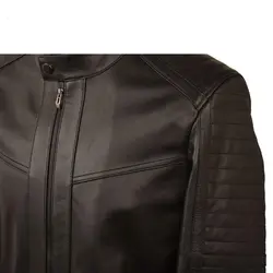 کاپشن چرم طبیعی مردانه کد 1004