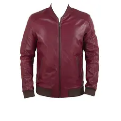 کاپشن چرم طبیعی مردانه کد 1003