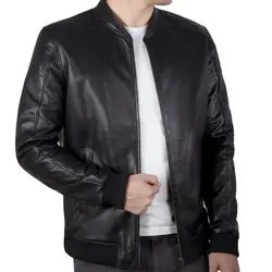 کاپشن چرم طبیعی مردانه کد 1003