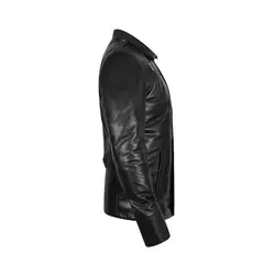 کاپشن چرم طبیعی مردانه کد 1002