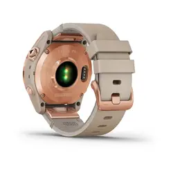 ساعت گارمین Fenix 7S Sapphire Solar Rose Gold Leather Band
