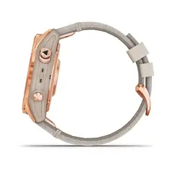 ساعت گارمین Fenix 7S Sapphire Solar Rose Gold Leather Band