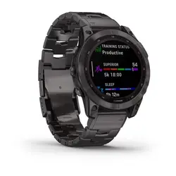 ساعت گارمین fenix 7X Sapphire Solar Titanium Band
