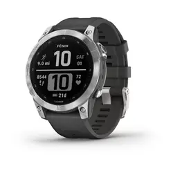 ساعت گارمین fenix 7 Standard Edition Silver Graphite Band