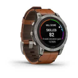 ساعت گارمین Garmin Fenix 7 Pro Sapphire Solar Edition بند چرم