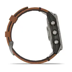 ساعت گارمین Garmin Fenix 7 Pro Sapphire Solar Edition بند چرم