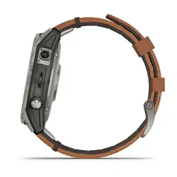 ساعت گارمین Garmin Fenix 7 Pro Sapphire Solar Edition بند چرم