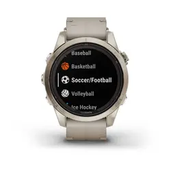ساعت گارمین Fenix 7S Pro Sapphire Solar Edition Soft Gold Leather Band