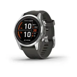 ساعت گارمین Fenix 7S Pro Solar Edition Silver with Graphite Band
