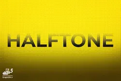 افکت متن Halftone فتوشاپ