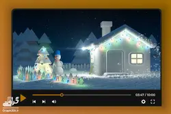 پروژه افترافکت تبریک عید کریسمس