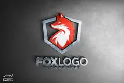 موکاپ لوگو شیشه ای روی دیوار بتنی