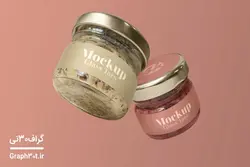 موکاپ شیشه محصول مواد غذایی