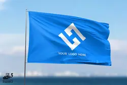 طرح موکاپ پرچم