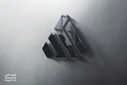 موکاپ لوگو روی دیوار