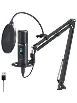 Maono USB Microphone Podcast Zero Latency Monitoring