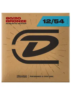 Dunlop 80/20 Bronze Acoustic Guitar Strings 12-54