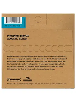 Dunlop Phosphor Bronze Acoustic Guitar Strings 12-54
